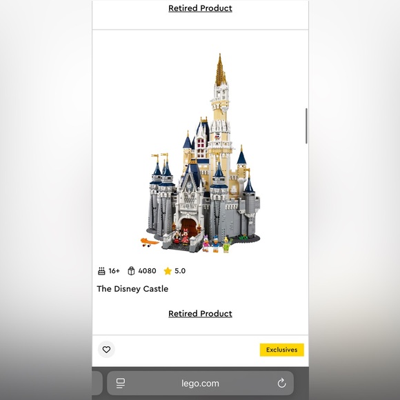 RETIRED Disney Lego Castle 50th Anniversary - Picture 14 of 14